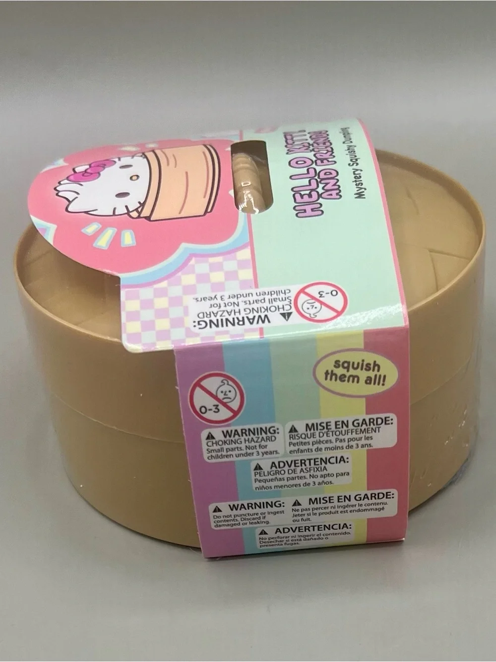 Sanrio HELLO KITTY Glowing Edition ✨Mystery Dumpling 4” Squishy NEW